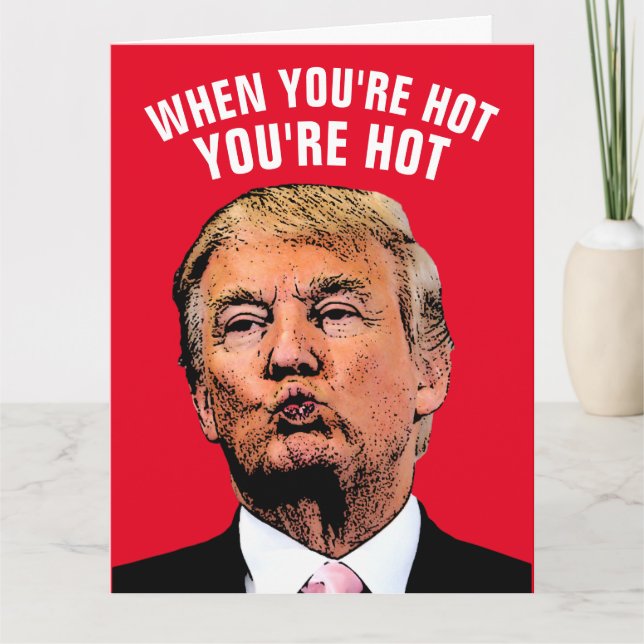 TARJETA TRUMP TE AMO HOTTIE GIGANTIC VERETES CARTAS (Anverso)