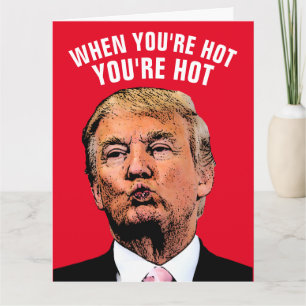 TARJETA TRUMP TE AMO HOTTIE GIGANTIC VERETES CARTAS