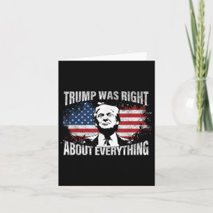 Tarjeta Trump tenía razón acerca de todo