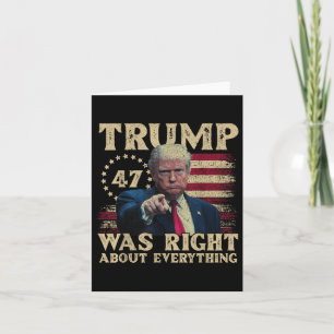 Tarjeta Trump tenía razón acerca de todo