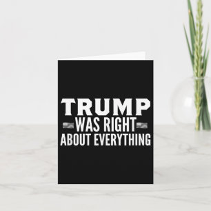 Tarjeta Trump tenía razón acerca de todo el mitin: