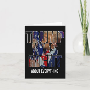 Tarjeta Trump tenía razón acerca de todo lo que Trump besa