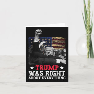 Tarjeta Trump tenía razón sobre todo lo que Donald Trump h