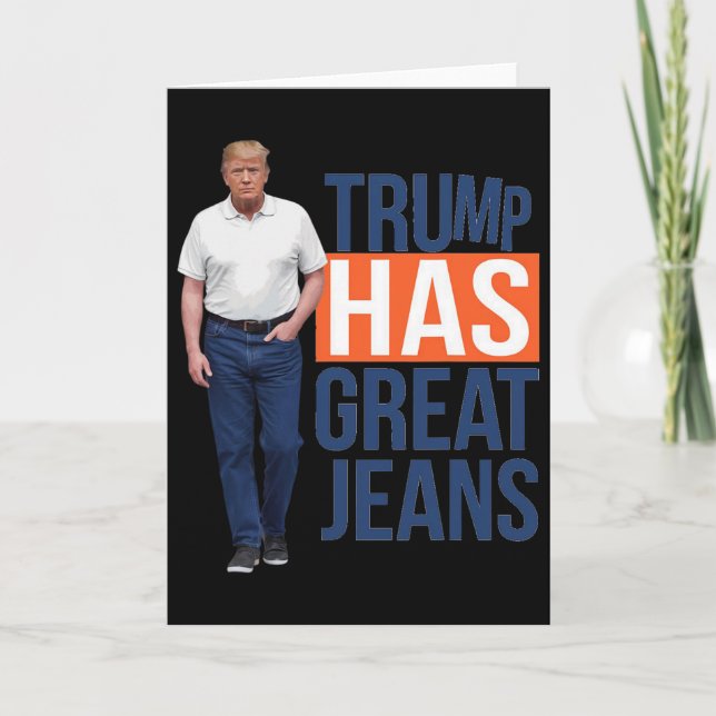 Tarjeta Trump Tiene Grandes Jeans 2  (Anverso)