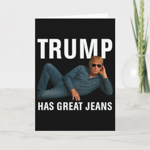 Tarjeta Trump Tiene Grandes Jeans Camiseta Gráfica Diverti