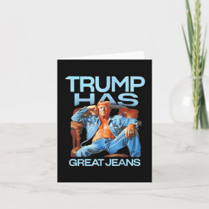 Tarjeta Trump tiene grandes jeans regalos graciosos de hum