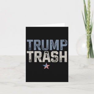 Tarjeta Trump Trash 2024 Garge Por Mega Garganta Orgullosa