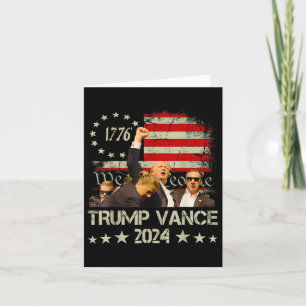 Tarjeta Trump Vance 2024 Apoyando a Trump Re-elec