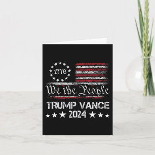 Tarjeta Trump Vance 2024 Apoyando a Trump Re-elec