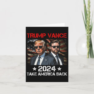 Tarjeta Trump Vance 2024 Donald Trump J.d. Vance Recuperem