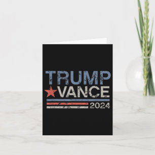 Tarjeta Trump Vance 2024 Retro Stripe Trump Jd Vance