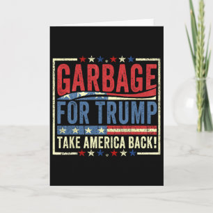 Tarjeta Trump Vance 2025 Orgulloso De Ser Basura Presidenc
