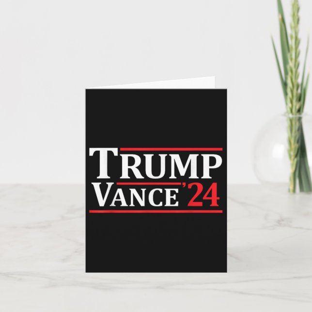 Tarjeta Trump Vance 24 Trump 2024 (Anverso)