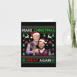 Tarjeta Trump Vance Brothers Gracioso hace que los Navidad