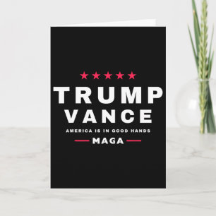Tarjeta Trump Vance Ganamos Día de Inauguración 47º Presid