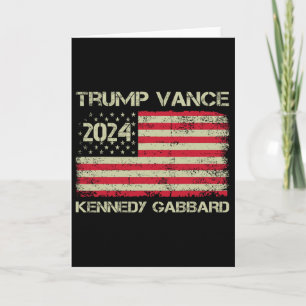 Tarjeta Trump Vance Kennedy Gabbyrd Jaque Mate Tomar Améri