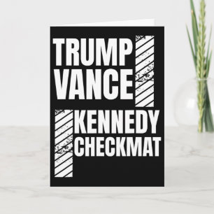 Tarjeta Trump Vance Kennedy Jaque Mate Elección Republican