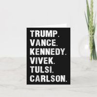 Trump Vance Kennedy Vivek Tulsi Carlson