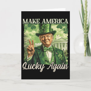 Tarjeta Trump Vuelve a Hacer a América Afortunada Día de S