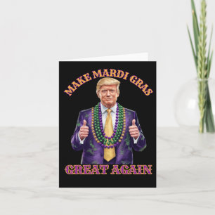 Tarjeta Trump vuelve a hacer grande al mardi Gras
