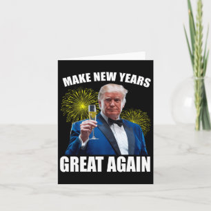 Tarjeta Trump vuelve a hacer grande el año nuevo feliz Año