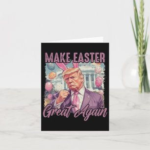 Tarjeta Trump vuelve a hacer grande el comer el huevo feli