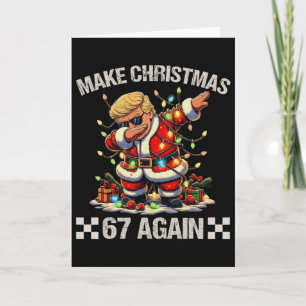Tarjeta Trump Vuelve Navidad 67 Otra Vez Meme Político Nav