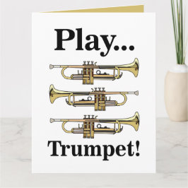 Tarjeta Trumpet Player Trumpeter Musician