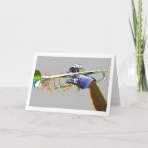 Trumpet Resaltado En Colores Psicodélicos