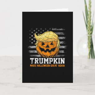 Tarjeta Trumpkin Haz que Halloween sea genial de nuevo Div