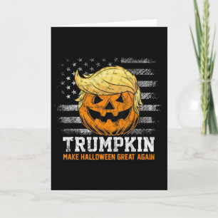 Tarjeta Trumpkin Haz que Halloween sea genial de nuevo Div