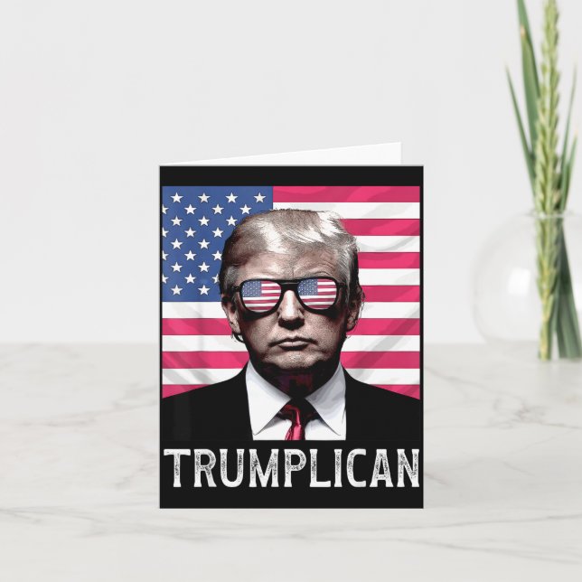 Tarjeta Trumplican Funny Quote Saying Phrase  (Anverso)