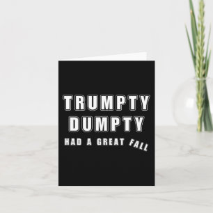 Tarjeta Trumpty Dumpty Tuvo Un Gran Humor Gracioso Contra
