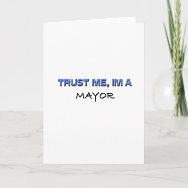 Tarjeta Trust Me I'm a Mayor (Anverso)