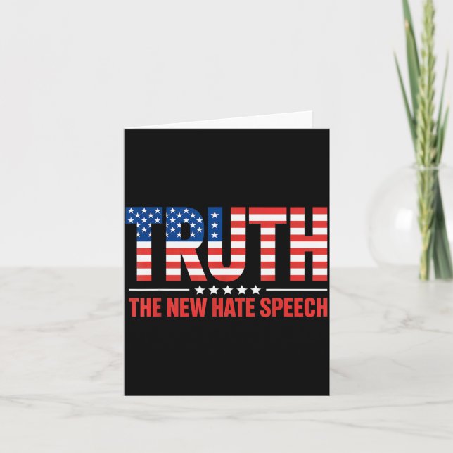 Tarjeta Truth The New Hate Speech Litical Correctness Usa  (Anverso)