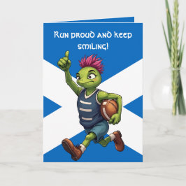 Tarjeta Try Time Thistle Scottish Rugby Motif 