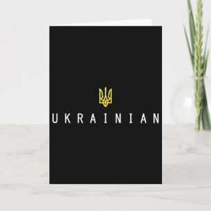Tarjeta Tryzub ucraniano Zelensky Ucrania Tridente Militar