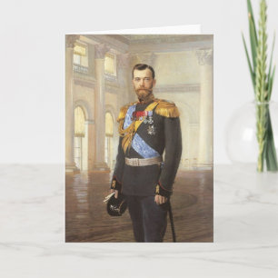 Tarjeta Tsar Nicolás II
