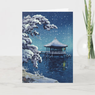 Tarjeta Tsuchiya Koitsu - Nieve en el Ukimido en Katada