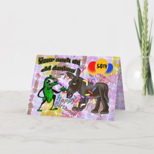 Tarjeta Tu burro tan viejo - Feliz cumpleaños