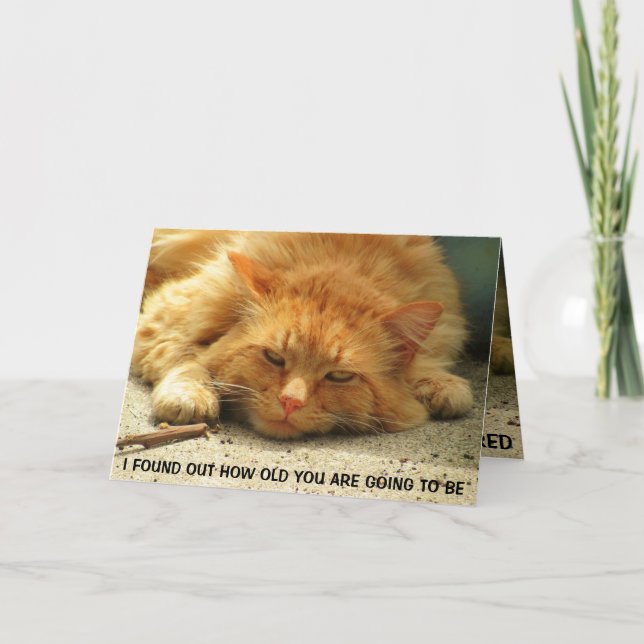 Tarjeta Tu Edad Me Hizo Reír A Mí Misma Para Dormir (Anverso)