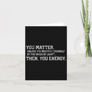 Tarjeta Tu energía alterada de la física vintage geek