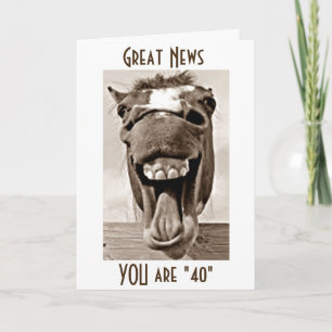 TARJETA TÚ ERES "40" Y NO SOY CUMPLEAÑOS