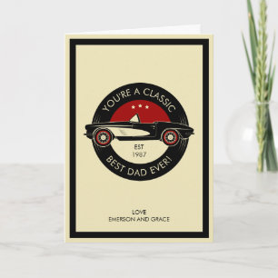 Tarjeta Tu eres la mejor carta clásica del día del padre