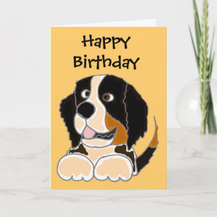Tarjeta TU-Funny arte original de perro de montaña de Bern