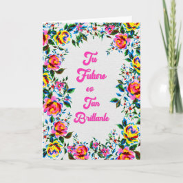 Tarjeta Tu Futuro Brilla con Luz Propia Felicitación