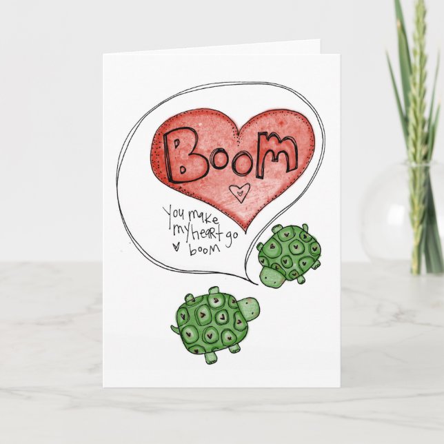 Tarjeta tú haces mi corazón (Anverso)