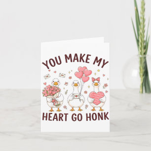 Tarjeta Tú Haces Que Mi Corazón Haga Honk San Valentín Gan