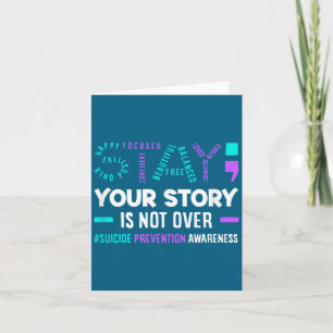 Tarjeta Tu historia no ha terminado Prevención del suicidi