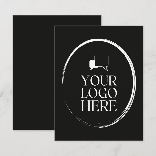 Tarjeta Tu Logo Aquí Moderno  (Anverso / Reverso)
